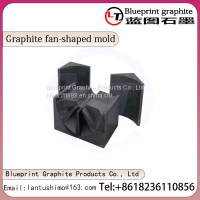 Fan shaped graphite mold，Graphite shaped mold