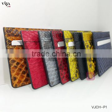2016 Wholesale Genuine Python Leather Credit Card holder with Fashion Design for Business