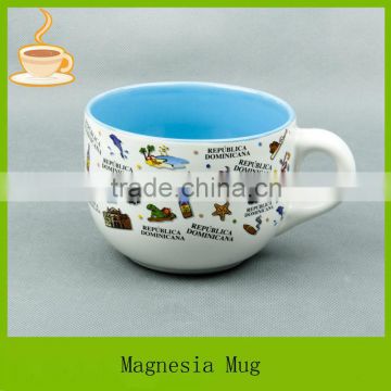 17 oz ceramic coffee mug with customized design , T/T