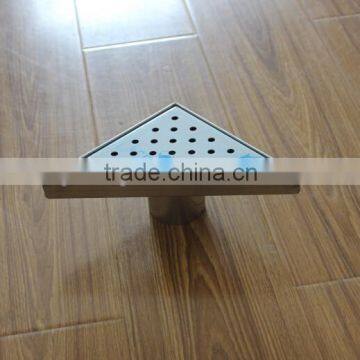 2015 stainless steel triangle drain with vertical outlet