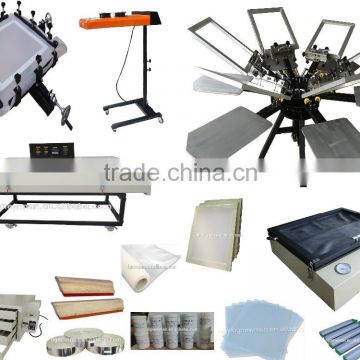 Multicolor 6 Color & Page and Screen Printer Aluminum Plate Type manual silk screen printer with all screen printing kits