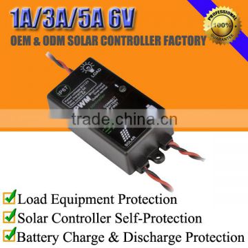 6V 1A 3A 5A waterproof Solar Charge Controller
