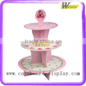 Beautiful Rose Cardboard Paper Printed Cupcake Display