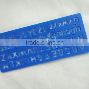 Factory NEW Plastic Letter Stencil Ruler OEM and ODM curved tailoring for kids