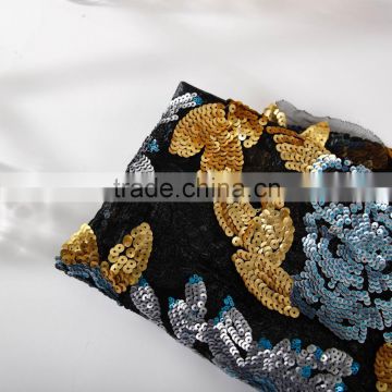 sequin embroidery cloth;gold embroidery cloth ;