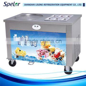 Stainless steel thailand fry ice cream machine