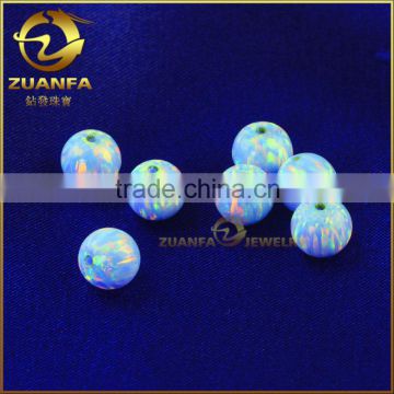 Wuzhou wholesale ball shape 10mm drilled with a hole loose opal gemstone