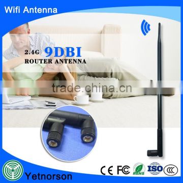 9dBi Omni WiFi Antenna with RP-SMA for Wireless Network Router/USB Adapter/PCI PCIe Cards/IP Camera/Wireless Range Extender