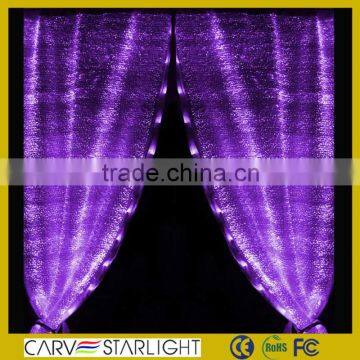 luminous led light fiber optics fabric wholesale ready made curtain