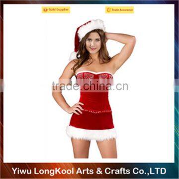 Factory direct sale cheap cosplay costume sexy women christmas dance costume