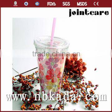 560ml colorful straw cup