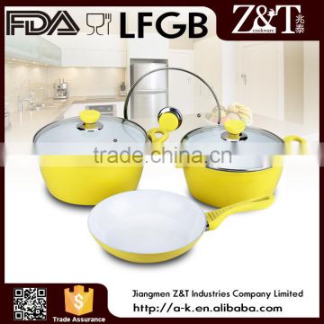 Forged induction aluminum ceramic coating cookware set for cooking