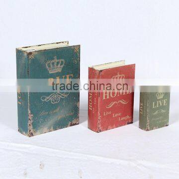 CLASSIC ANTIQUE PATTERN BOOK TISSUE BOX