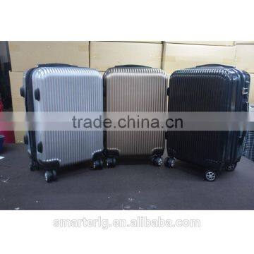New PC zip frame trave trolley luggage case 3pcs set