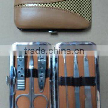 MRT-054 6pcs PU bag stainless steel manicure tool set