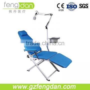 Popular human oriented design portable dental chair with dental light