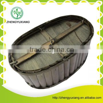 Oval household vegetable bamboo basket