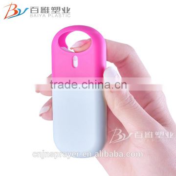 15ml card shape spray bottles/ O shape spray bottle of hand sanitizer bottles/PP key chain perfume bottles