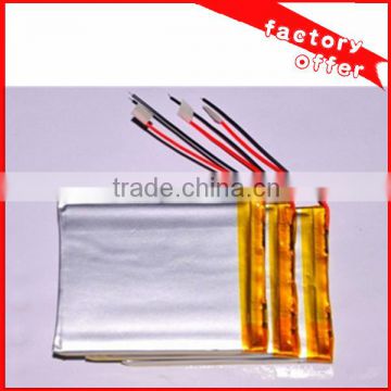 from factory 452530 3.7v with 300mAh polymer battery