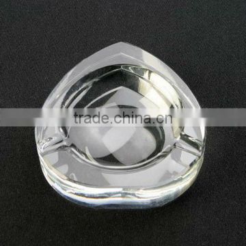 Heart shape crystal ashtray
