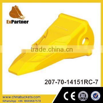 Excavator PC300 alloy steel wear bucket tooth 207-70-14151RC-7