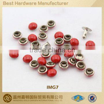 Painted dome rivet for apparel bag shoe, various Fashion designs customized