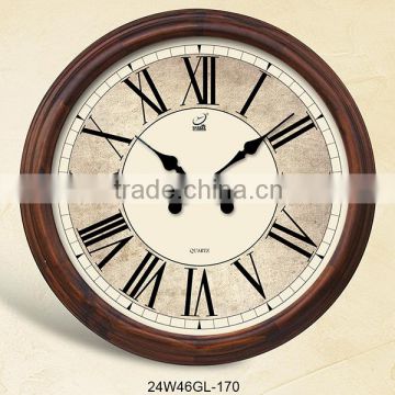 16 inch High quality and big size home decoration roman number vintage wall mounted clock