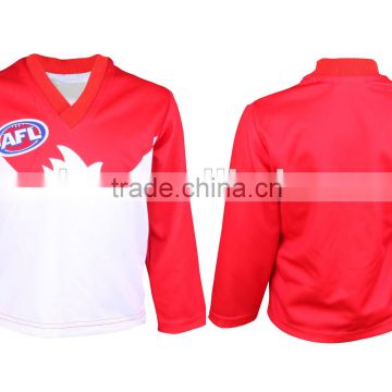 Long sleeved/sleeveless sublimated Australian football jersey
