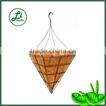 Square cone shape coco liner planter