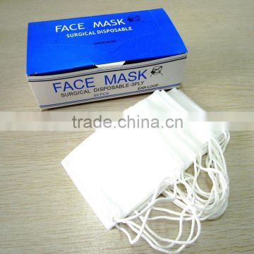 NONWOVEN HIGH QUALITY SANITARY FACE MASK WITH EAR LOOP