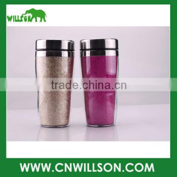 16oz 450ml Double Wall Stainless Steel Tumbler with Lid and Paper Insert