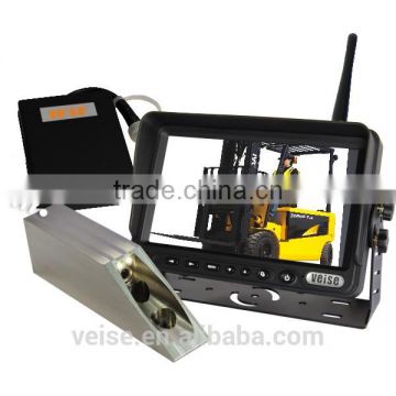 Forklift camera system no need to Run Cable rewinder