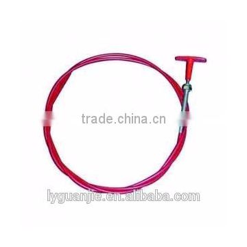 red t handle pull only cable