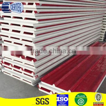 Red color roof wall PU Sandwich Panel