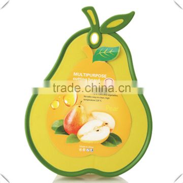 Hot selling food grade pear shape flexible polypropylene cutting board with competitive price