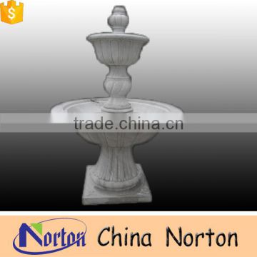 Hunan white marble round indoor artificial waterfall fountain for decor NTMF-SA072L