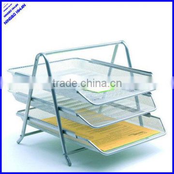 2013 best selling 3 tier sturday office metal wire file tray office file letter tray