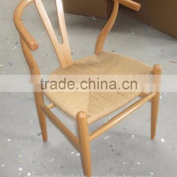 natural wood design Y style dining chair modern dining table