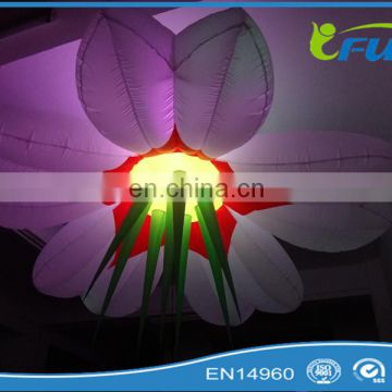 pvc inflatable flower for decoration for sale/ inflatable LED decoration/ inflated decoration flower