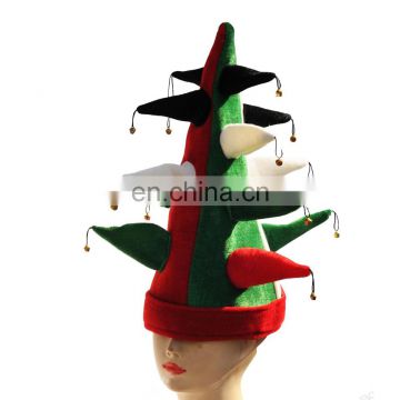 MCH-1047 Party Carnival funny velvet wholesale adult Joker Hat with small bell