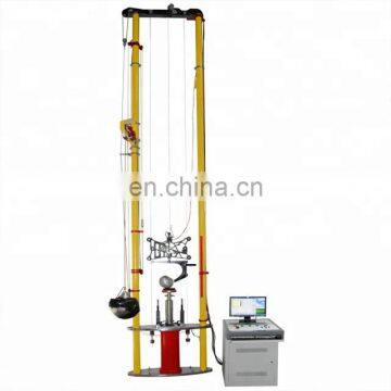 Tri-directional accelerometer  Unidirectional accelerometer Twin Wire Impact testing machine/testing equipment for helmet