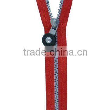 Brand New fashion design No.3 Plastic Zipper with Silver teeth for handbag