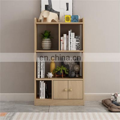 MDF living room bookcase with door for home furniture
