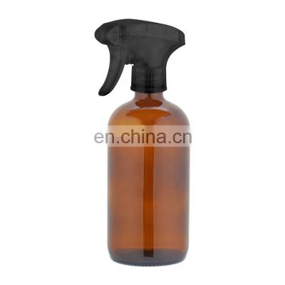 Factory Made Liquid Dispenser Alcohol Pressure Spray Nozzle Glass Amber Plastic Sprayer Pump Bottle With Lotion Pump Spray