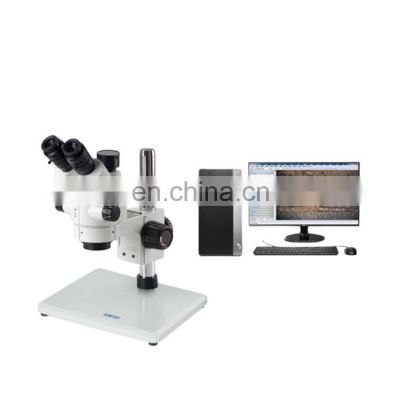 Trinocular Continuous Zoom Stereomicroscope With Digital Camera HST-JSZ7E/HST-JSZ7