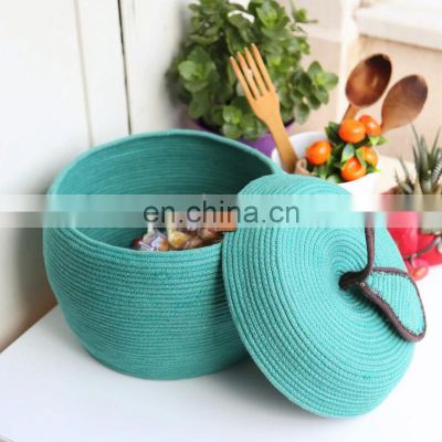 Hot Sale Apple cotton rope storage basket, Cute fruit basket for kitchen decoration Vietnam Supplier