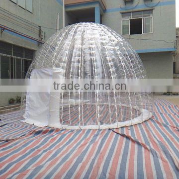 cheap air sealed camping inflatable clear tent/ inflatable bubble camping tent