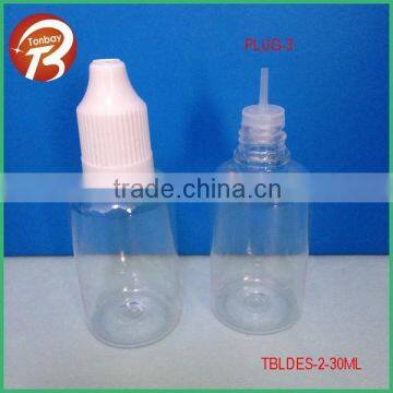 Cheapest price hot sale 30ml plastic e liquid bottles with thin dropper wholesale