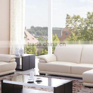 High quality White color modern leather sofa set new designs 2015
