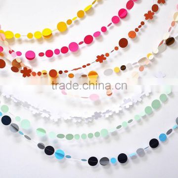 Best selling !! DIY circle Paper Garland for wedding party decor